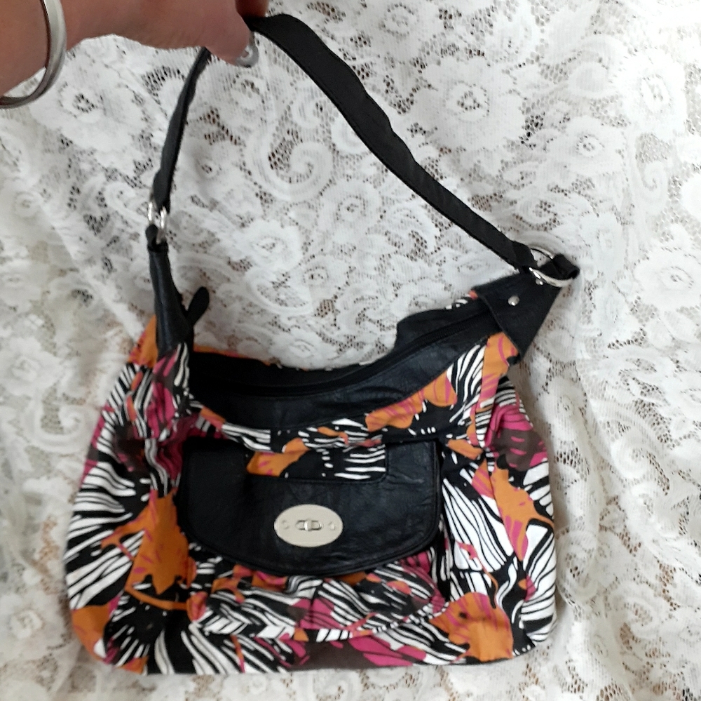 CATO Pocketbook. Multi 'Paint- Splattered' Colors